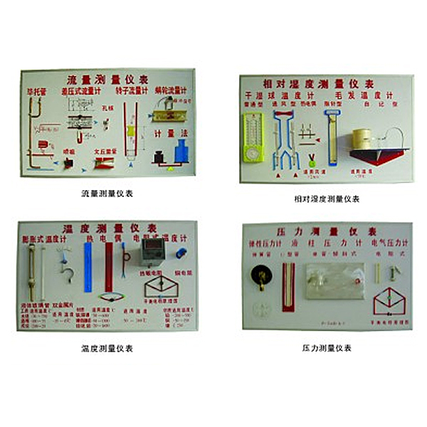 溫度、濕度、壓力、流量示教板,化工儀表示教板
